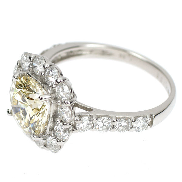 Pt950 ダイヤモンド リング 2.138ct D1.38ct