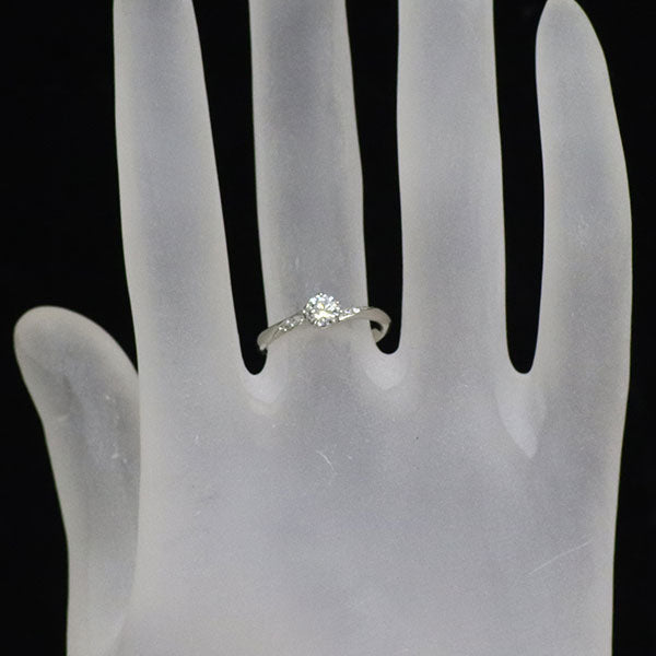 Pt950 ダイヤモンド リング 0.26ct D FL 3EX