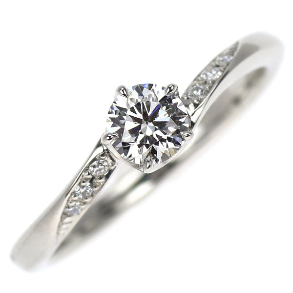 Pt950 ダイヤモンド リング 0.26ct D FL 3EX