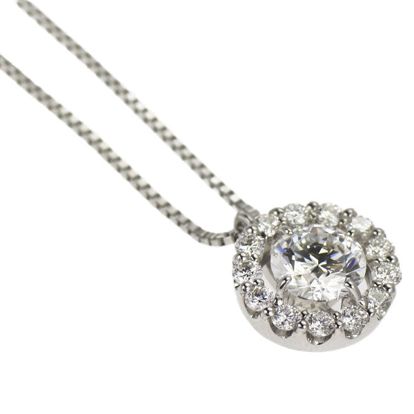 Pt ダイヤモンド ペンダントネックレス 0.51ct D VVS2 3EX D0.20ct