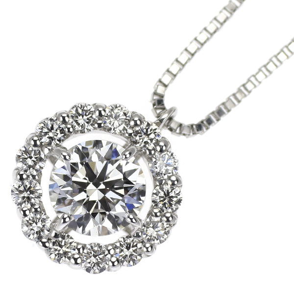 Pt ダイヤモンド ペンダントネックレス 0.51ct D VVS2 3EX D0.20ct