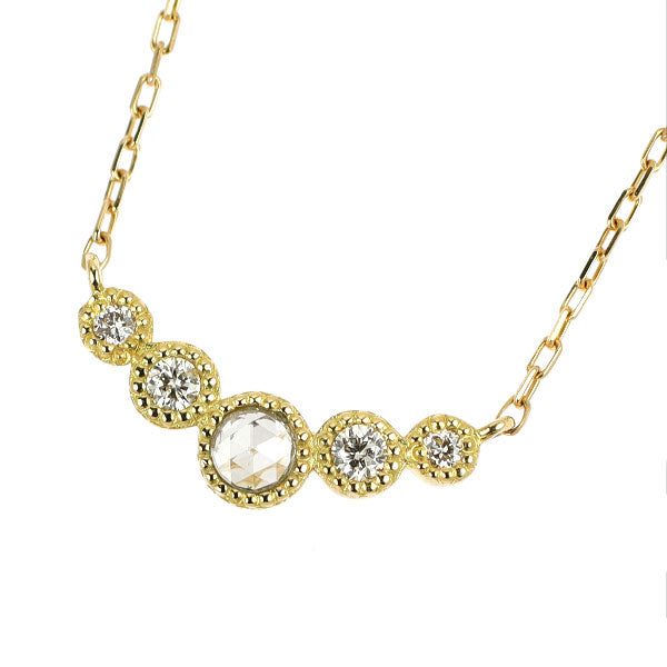 K18YG ダイヤモンド ペンダントネックレス 0.06ct