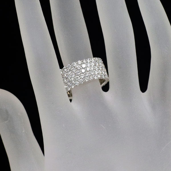 Pt900 ダイヤモンド リング 5.24ct パヴェ フルエタニティ
