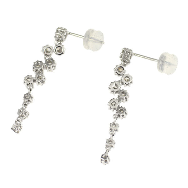 K18WG ダイヤモンド ピアス 1.04ct