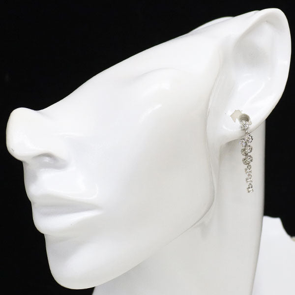 K18WG ダイヤモンド ピアス 1.04ct