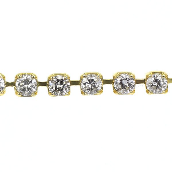 K18YG ダイヤモンド ネックレス 5.248ct  テニス