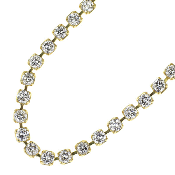 K18YG ダイヤモンド ネックレス 5.248ct  テニス