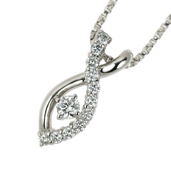 星の砂 Pt900/ Pt850 ダイヤモンド ペンダントネックレス 0.55ct
