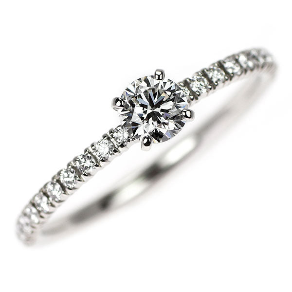 カルティエ Pt950 ダイヤモンド リング 0.21ct F VS1 3EX 47号