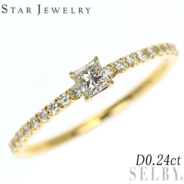 スタージュエリー K18YG ダイヤモンド リング 0.24ct — セルビー  