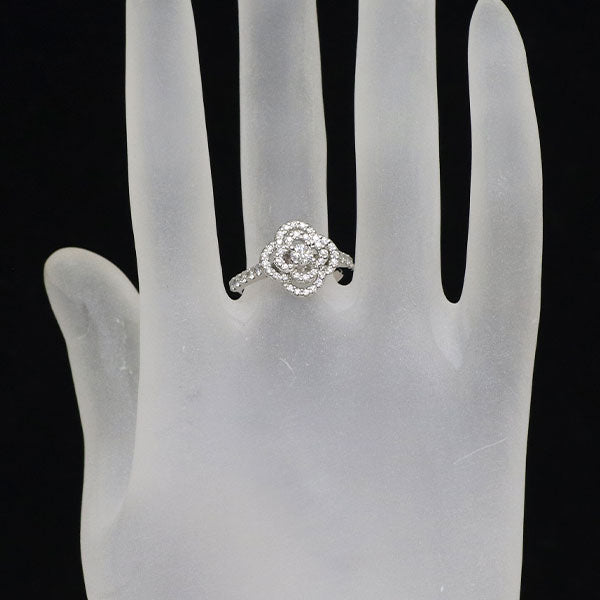 Pt900 H&C ダイヤモンド リング 0.55ct フラワー