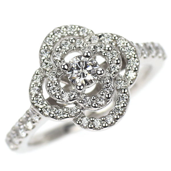 Pt900 H&C ダイヤモンド リング 0.55ct フラワー