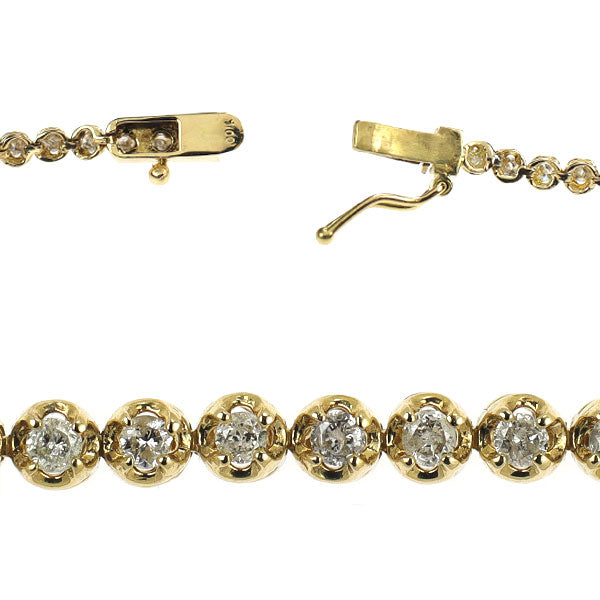 K18YG ダイヤモンド ブレスレット 1.00ct テニス