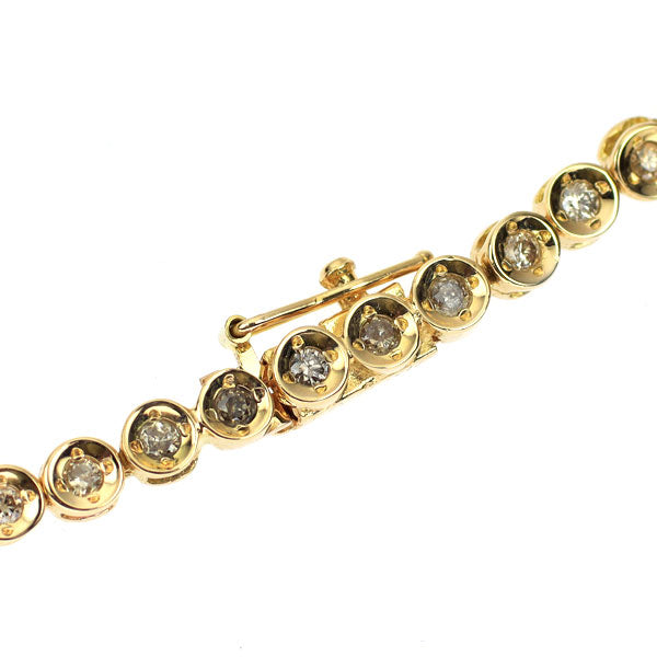 K18YG  ダイヤモンド ブレスレット 1.00ct テニス