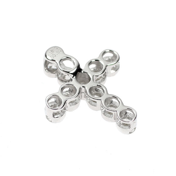 K18WG ダイヤモンド ペンダントトップ 0.50ct クロス