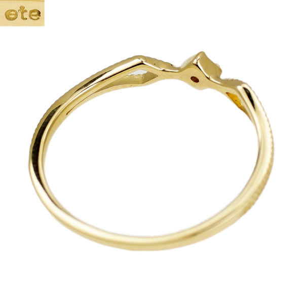ete K18YG ダイヤモンド リング 0.01ct ピンキー — セルビーオンライン