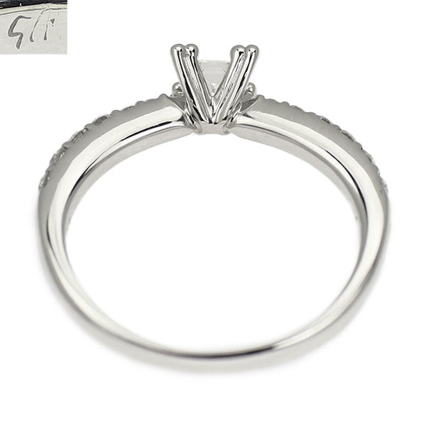 セイレーンアズーロ Pt950 プリンセスカットダイヤモンド リング 0.205ct D0.28ct