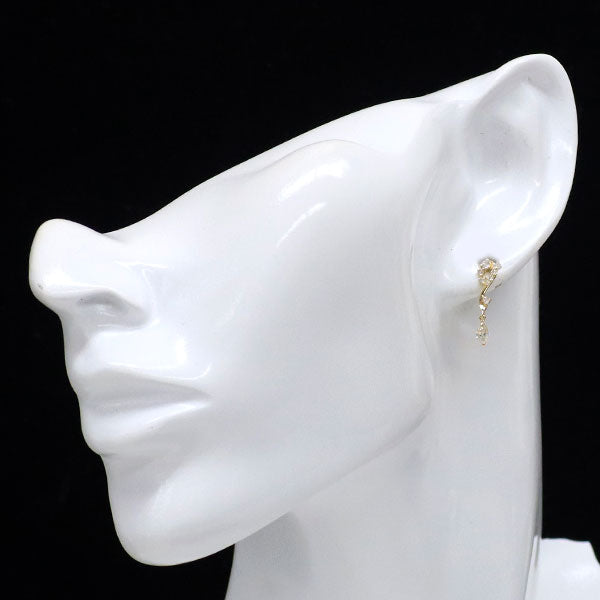 K18YG ダイヤモンド ピアス 0.28ct D0.18ct