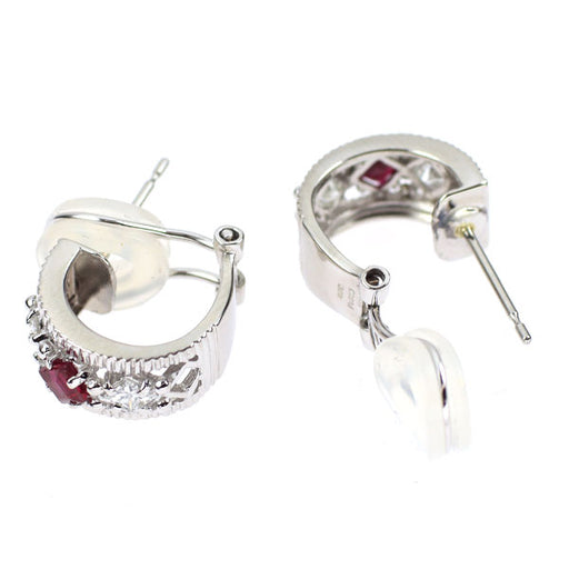 PT900 ピアス ダイヤモンドD0.05ct×2 ピアス　レディース Pt900 2ct ダイヤモンド フラワー ピアス 送料無料 プラチナ 2