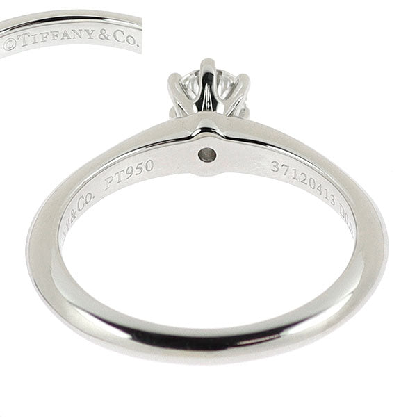 ティファニー Pt950 ダイヤモンド リング 0.24ct ソリティア