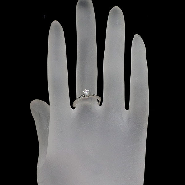 ティファニー Pt950 ダイヤモンド リング 0.24ct ソリティア