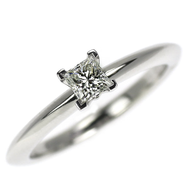 ティファニー Pt950 ダイヤモンド リング 0.22ct F VVS2 3EX