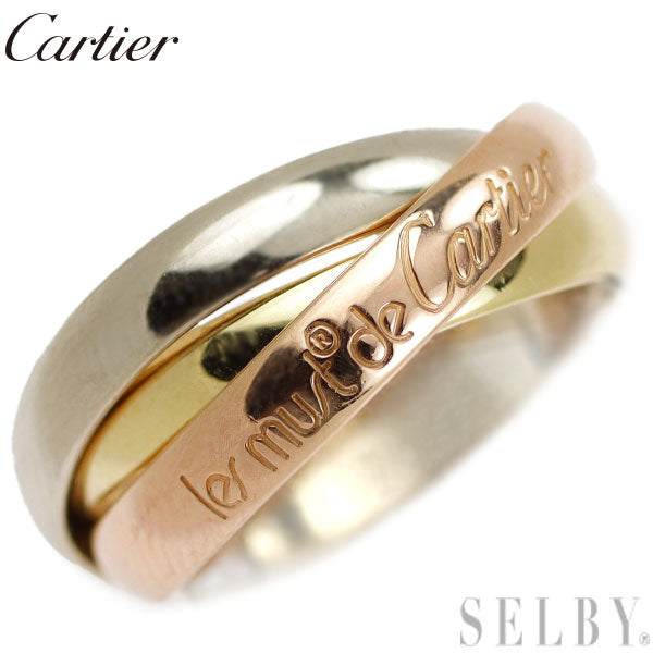 カルティエ Cartier K18WGトリニティリング 10号(49) 23037613_01.jpg