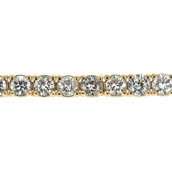 K18YG ダイヤモンド テニス ブレスレット 3.80ct