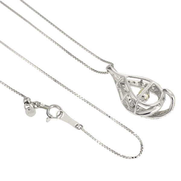 Pt900/ Pt850 ダイヤモンド ペンダントネックレス 0.35ct D0.28ct