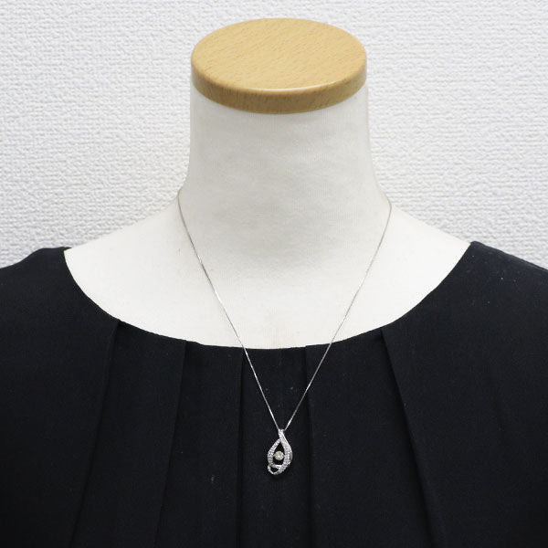Pt900/ Pt850 ダイヤモンド ペンダントネックレス 0.35ct D0.28ct