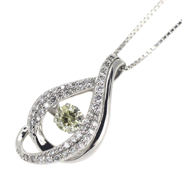 Pt900/ Pt850 ダイヤモンド ペンダントネックレス 0.35ct D0.28ct