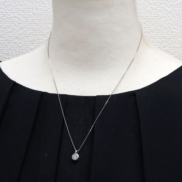 Pt900/ Pt850 ダイヤモンド ペンダントネックレス 1.50ct 一点留め