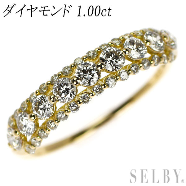 K18YG ダイヤモンド リング 1.00ct — セルビーオンラインストア 