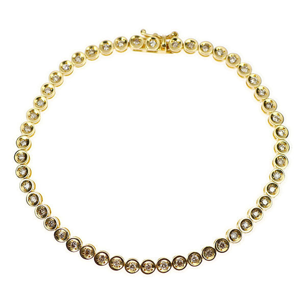 K18YG ダイヤモンド ブレスレット 1.00ct テニス