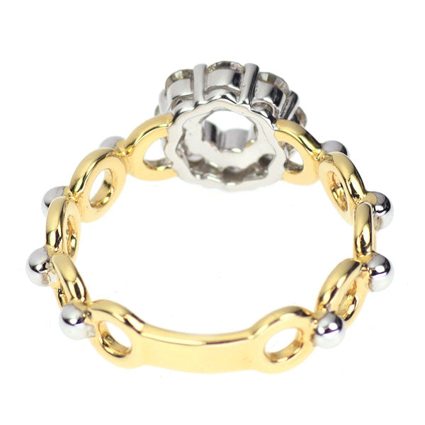 K18YG/WG ダイヤモンド リング 0.52ct