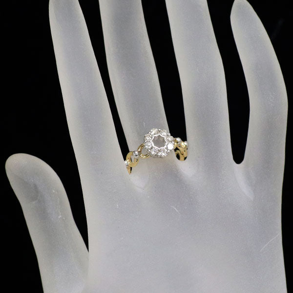 K18YG/WG ダイヤモンド リング 0.52ct
