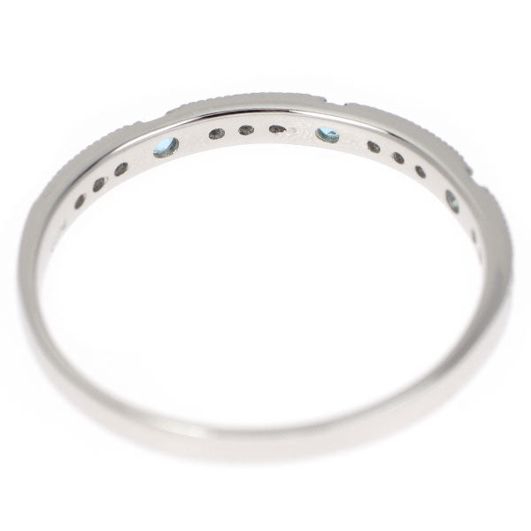 Pt950 パライバトルマリン ダイヤモンド リング 0.14ct D0.17ct