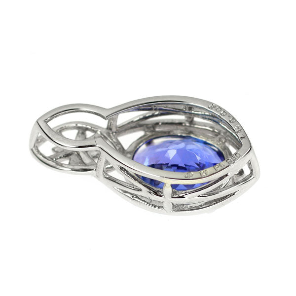 Pt950 タンザナイト ダイヤモンド ペンダントトップ 1.14ct 0.003ct