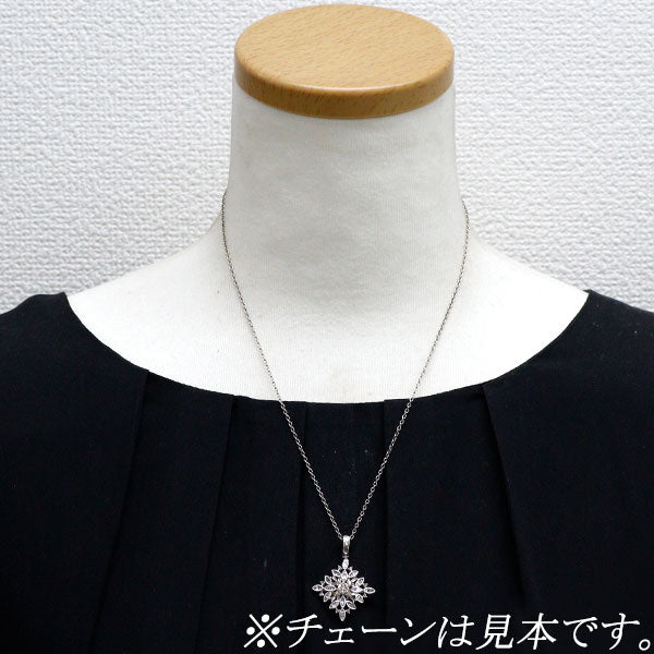 K18WG  ダイヤモンド ペンダントトップ 0.85ct