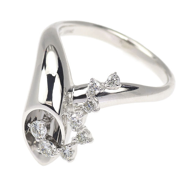 ラッセル K18WG ダイヤモンド リング 0.40ct ブーケ