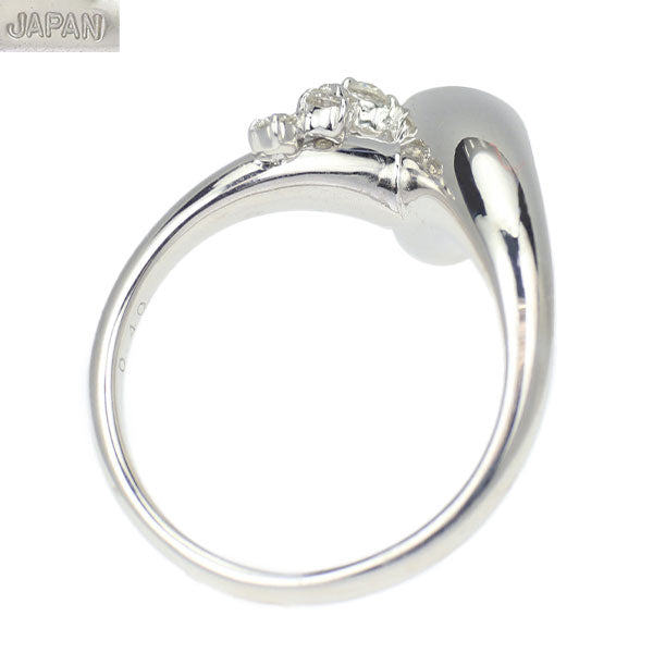 ラッセル K18WG ダイヤモンド リング 0.40ct ブーケ