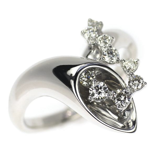 ラッセル K18WG ダイヤモンド リング 0.40ct ブーケ