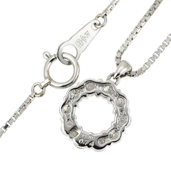セイコー Pt900/Pt850 ダイヤモンド ペンダントネックレス 0.74ct