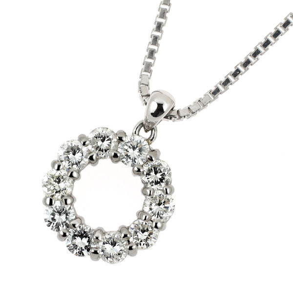 セイコー Pt900/Pt850 ダイヤモンド ペンダントネックレス 0.74ct