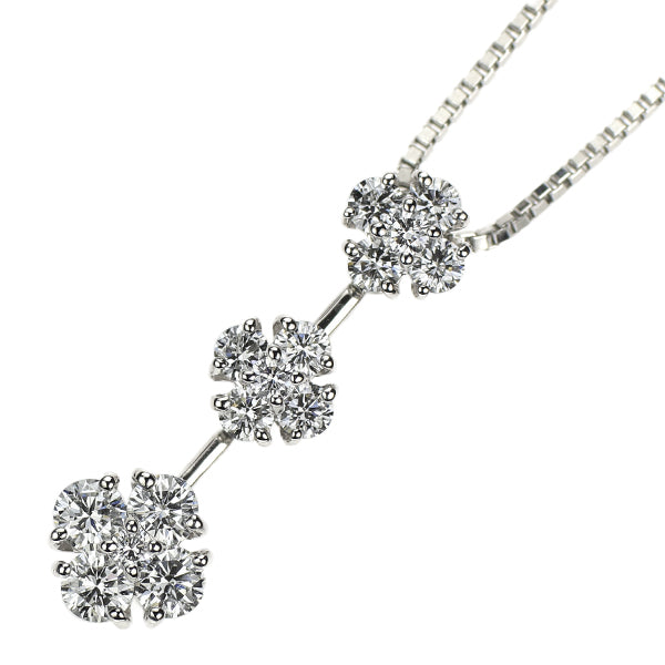 モニッケンダム Pt900/ Pt850 ダイヤモンド ペンダントネックレス 0.65ct