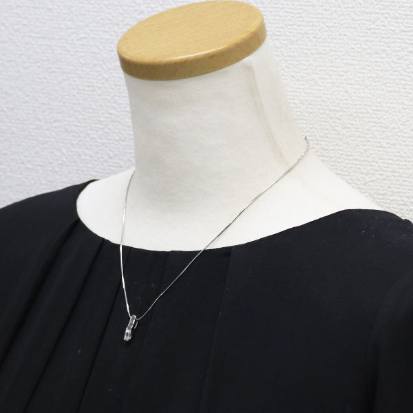田崎真珠 Pt900/ Pt850 クリスカット ダイヤモンド ペンダントネックレス 0.55ct