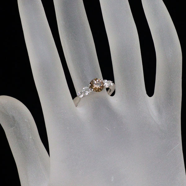 銀座ミワ Pt900 ダイヤモンド ダイヤモンド リング 1.02ct D0.50ct