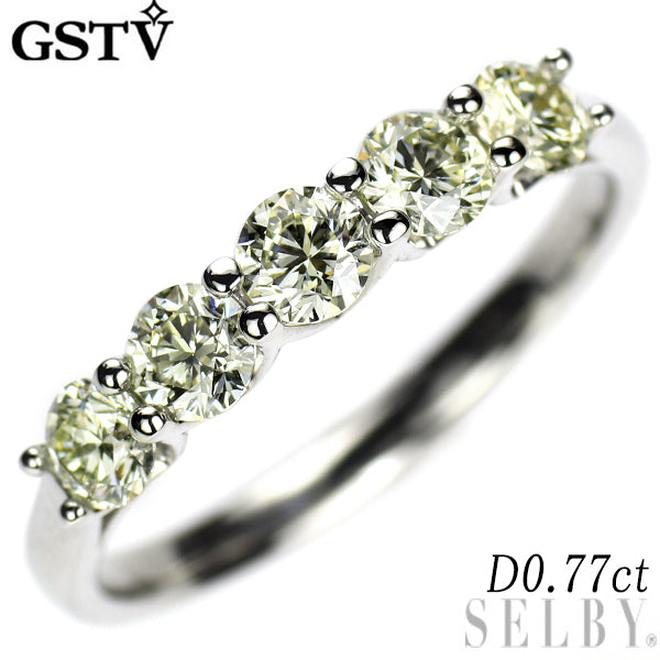 GSTV Pt950 ダイヤモンド リング 0.77ct