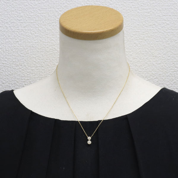 ポンテヴェキオ K18YG ダイヤモンド ペンダントネックレス 0.21ct