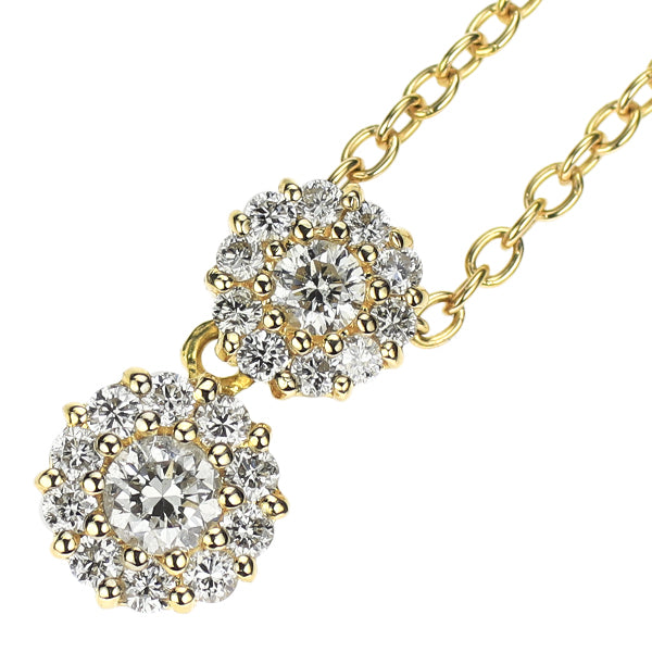 ポンテヴェキオ K18YG ダイヤモンド ペンダントネックレス 0.21ct
